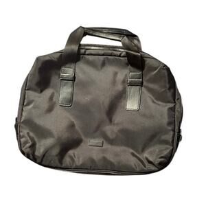 Versace Laptop Briefcase Black Computer Bag Zip Closure with Inner Pockets